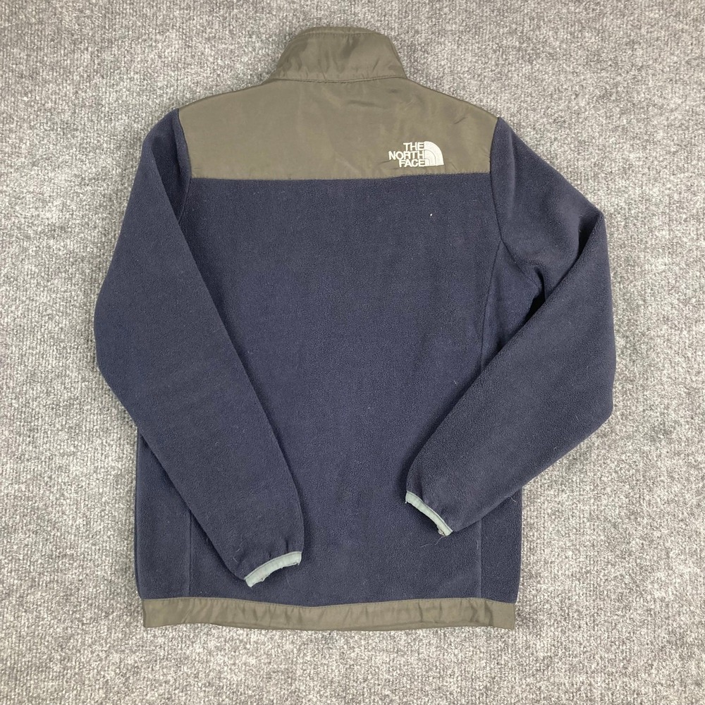 The North Face Fleece Jacket Kids Size 10 Gray Blue Full Zip Outdoor Warm - Picture 7 of 9